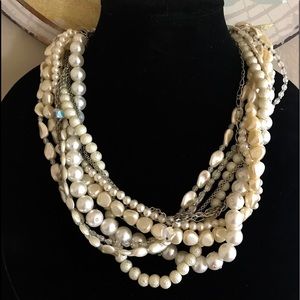 Chico’s retired 10 strand faux pearl necklace